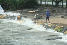 Đắp khẩn cấp đoạn đê biển xung yếu nhất TT-Huế