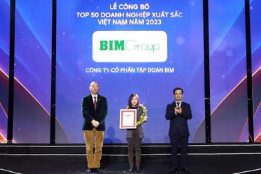 BIM Group tiếp tục được vinh danh trong "Top 50 doanh nghiệp xuất sắc nhất Việt Nam"