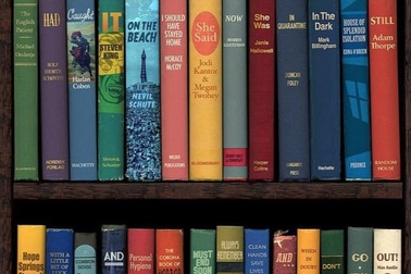 Bạn có phát hiện ra thông điệp ẩn giấu trong giá sách?