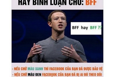 Thực hư chuyện gõ “BFF” để kiểm tra tài khoản Facebook có bị hack
