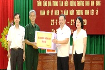 Thứ trưởng Lê Văn Thanh thăm, tặng quà các thương, bệnh binh tại Hà Nam