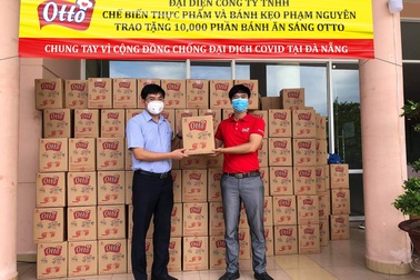 10.000 phần bánh ăn sáng Otto “tiếp sức” Đà Nẵng tuyến đầu chống dịch