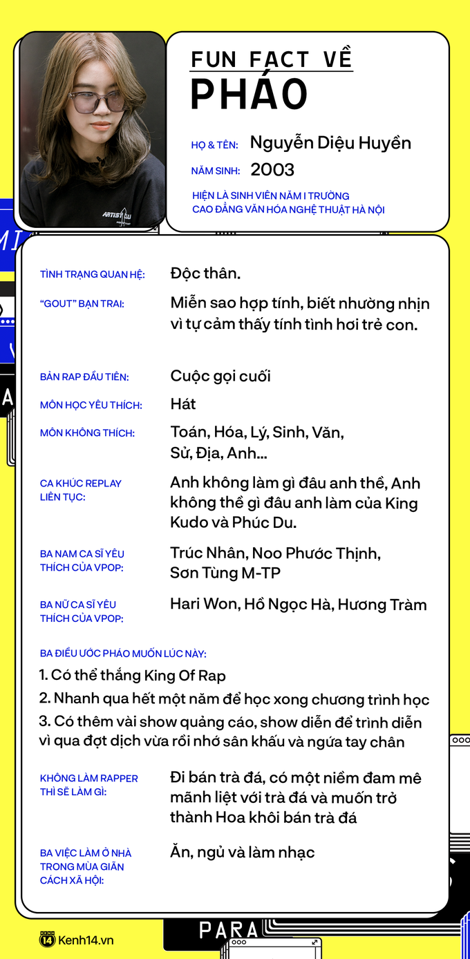 Pháo - cô nàng rapper 17 tuổi: Tham dự King Of Rap vì tên show ngầu hơn Rap Việt, nếu không theo nghệ thuật nhất định sẽ đi bán trà đá! - Ảnh 18. Pháo - cô nàng rapper 17 tuổi: Tham dự King Of Rap vì tên show ngầu hơn Rap Việt, nếu không theo nghệ thuật nhất định sẽ đi bán trà đá! - Ảnh 18.