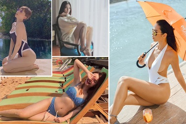 Loạt sao nữ khoe ảnh gợi cảm trên biển đầu hè