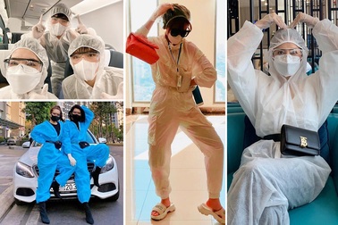 Sao Việt nổi bật với trang phục bảo hộ