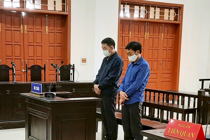 Các bị cáo tại phiên tòa