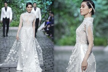 "Nữ hoàng Bolero" Lệ Quyên làm người mẫu cùng dàn Hoa hậu, Á hậu đình đám