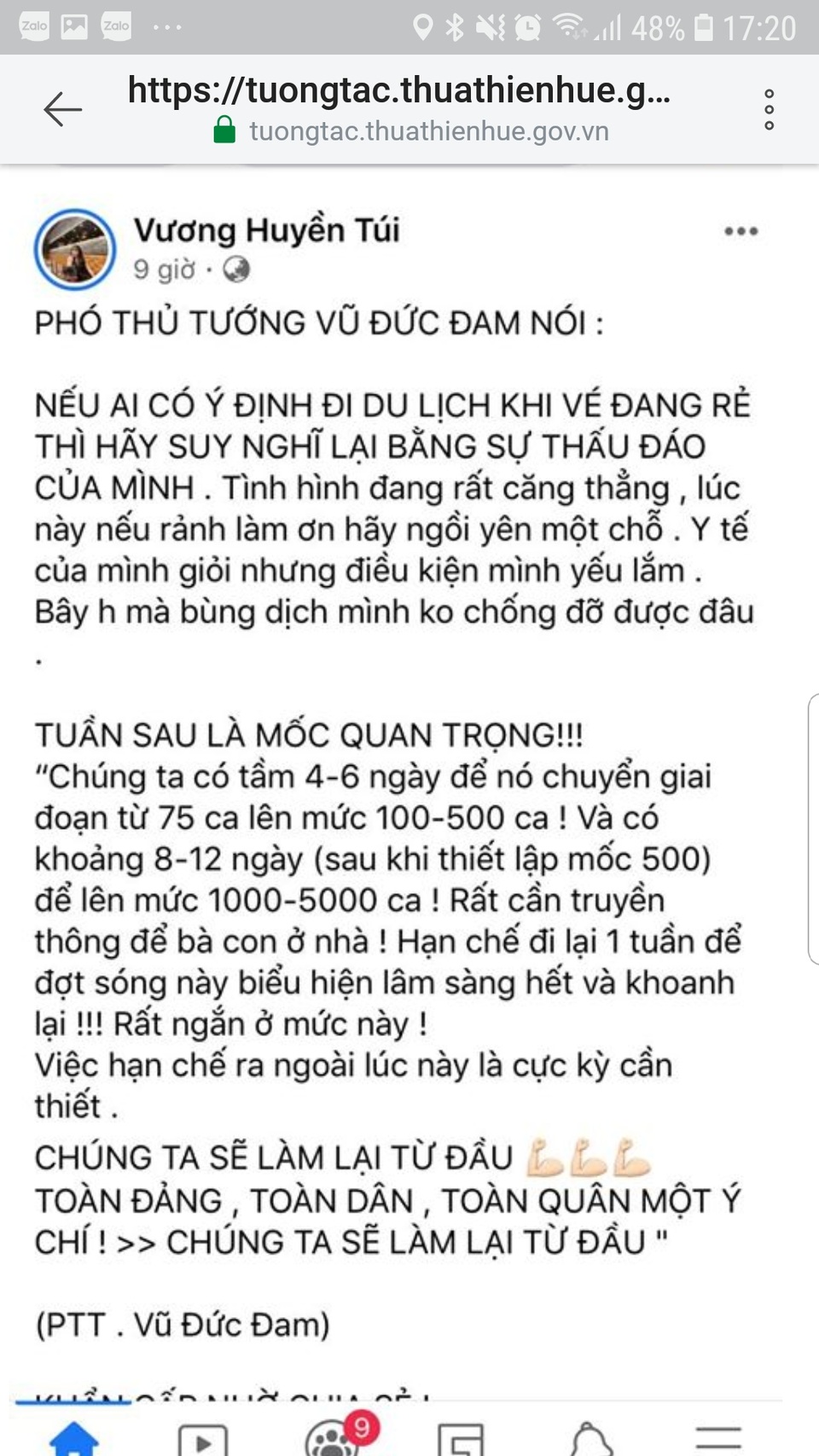 Đăng facebook sai sự thật về dịch Covid-19 bị phạt 7,5 triệu đồng - 1 Đăng facebook sai sự thật về dịch Covid-19 bị phạt 7,5 triệu đồng - 1