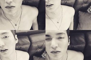 Lee Min Ho “đốn tim” fans bằng loạt ảnh cởi trần tự sướng 