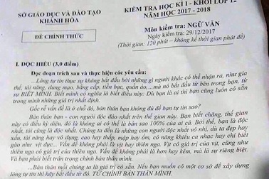 Nghi lộ đề, Khánh Hòa cho dừng thi môn Toán lớp 12 toàn tỉnh