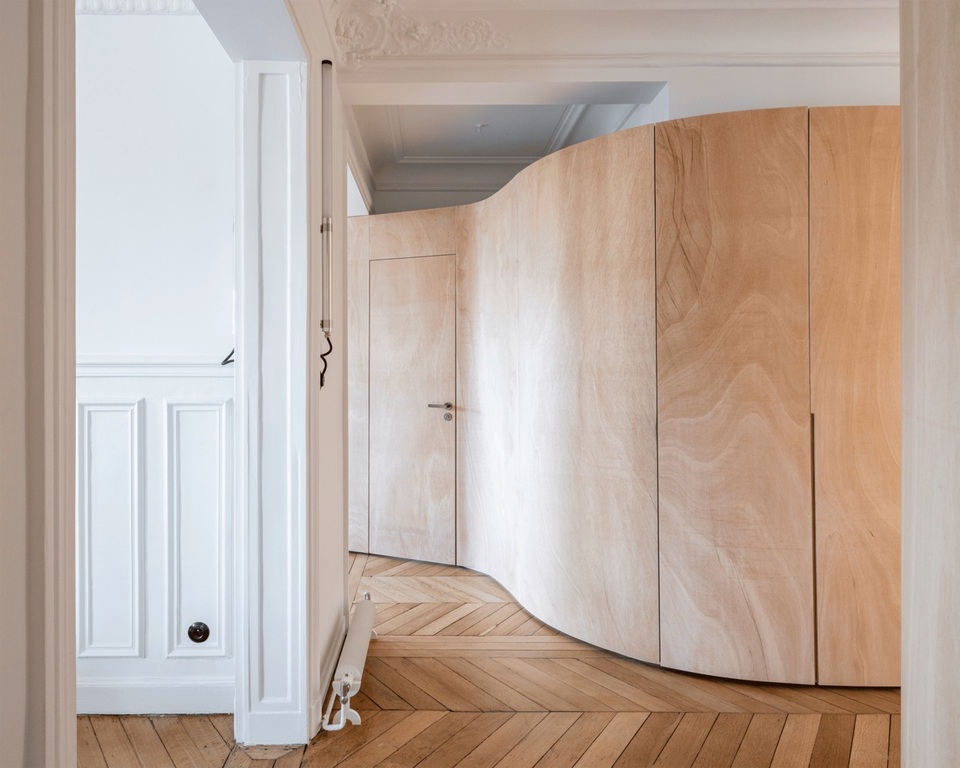 Căn hộ 130m2 với tuyệt chiêu xây tường cong uyển chuyển như dải ruy băng - 7 Căn hộ 130m2 với tuyệt chiêu xây tường cong uyển chuyển như dải ruy băng - 7