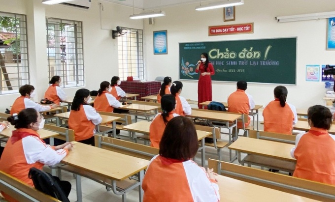 Tỉnh Vĩnh Long tổ chức dạy và học thích ứng, an toàn, linh hoạt với tình hình dịch Covid-19. Ảnh minh họa