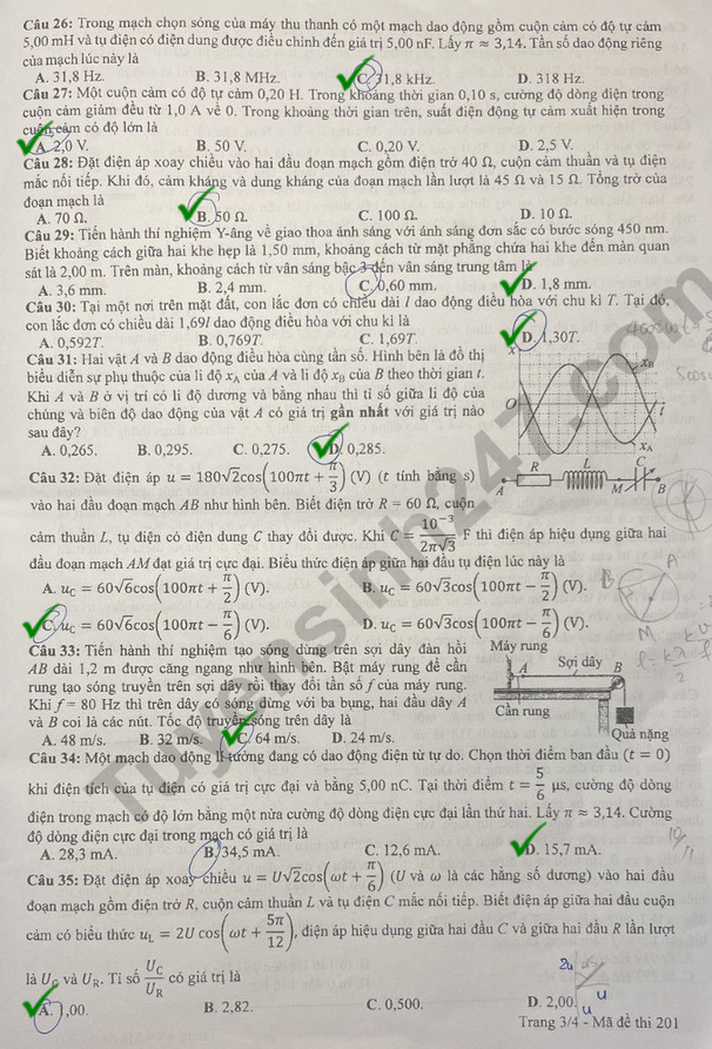 Cách xem đáp án tổ hợp khoa học tự nhiên cho thí sinh không mang đề thi về - 8 Cách xem đáp án tổ hợp khoa học tự nhiên cho thí sinh không mang đề thi về - 8