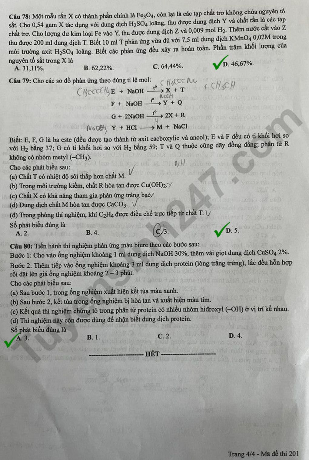 Cách xem đáp án tổ hợp khoa học tự nhiên cho thí sinh không mang đề thi về - 5 Cách xem đáp án tổ hợp khoa học tự nhiên cho thí sinh không mang đề thi về - 5