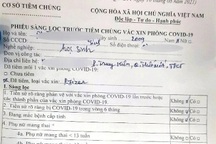 Xác minh danh sách 57 trẻ dưới 18 tuổi tiêm vắc xin Pfizer đang lan truyền