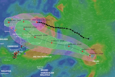 Bão Ragasa đi vào đất liền, Biển Đông tiếp tục đón bão Bualoi
