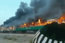 Nổ bình gas trên tàu hỏa Pakistan, 70 người chết