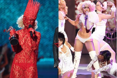 Lady Gaga liên tục thay trang phục trong đêm VMA