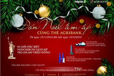 Đón Noel ấm áp cùng thẻ Agribank