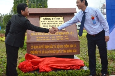 Khánh thành Dự án nâng cấp, cải tạo QL1A đoạn qua tỉnh Quảng Ngãi