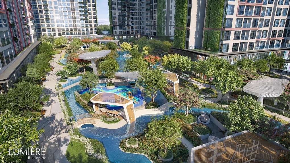 Thu trọn kỳ quan xanh nội khu từ căn hộ LUMIÈRE Boulevard - 3 Thu trọn kỳ quan xanh nội khu từ căn hộ LUMIÈRE Boulevard - 3