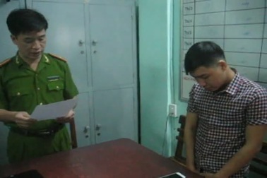 Clip Công an tỉnh Bắc Ninh đang đọc lệnh bắt Vỹ