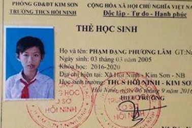 Nam sinh lớp 7 mang cặp sách đi học rồi… mất tích