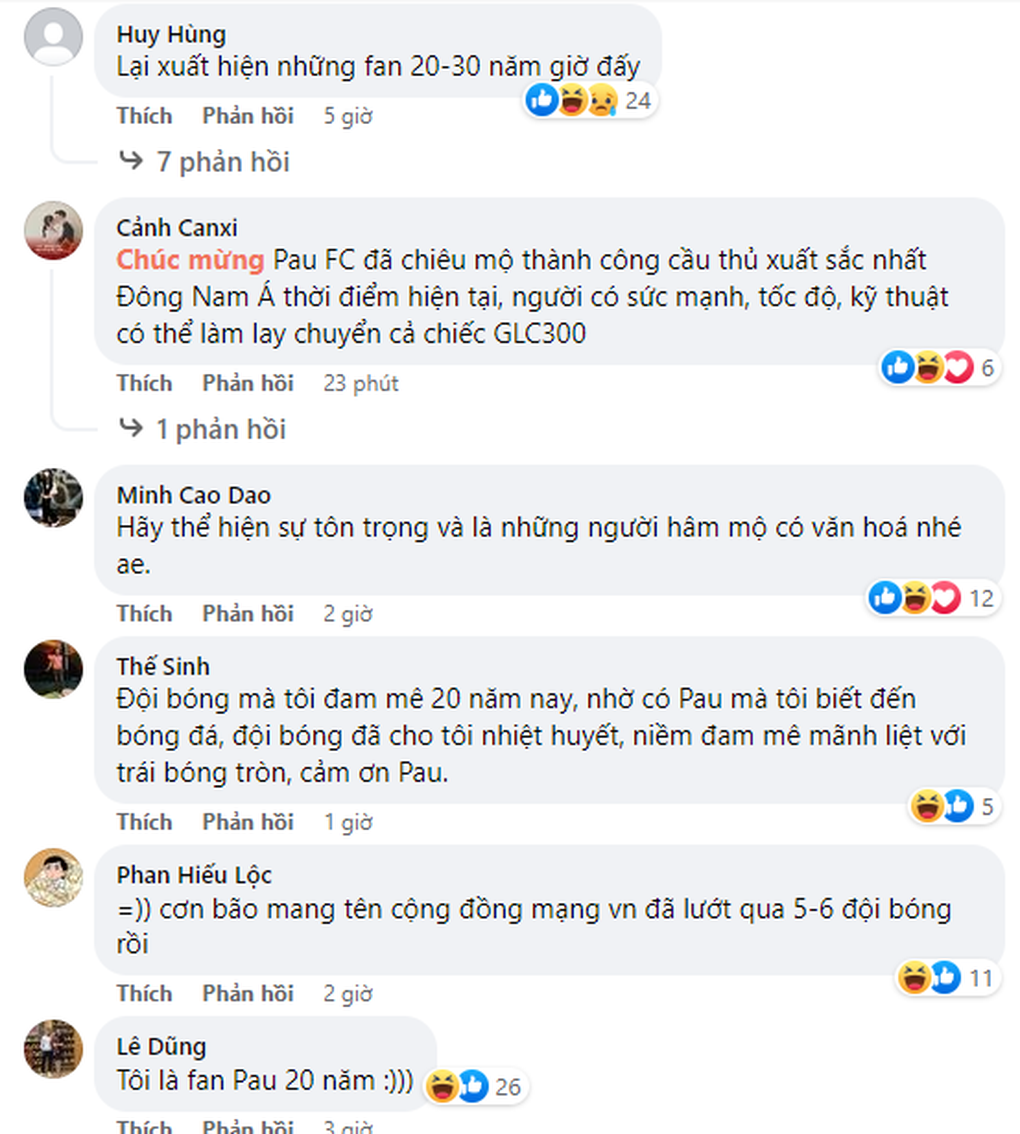 CĐV Việt Nam làm náo loạn trang Facebook của Pau FC - 2 CĐV Việt Nam làm náo loạn trang Facebook của Pau FC - 2