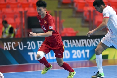 U20 futsal Việt Nam đánh bại Tajikistan ở giải châu Á