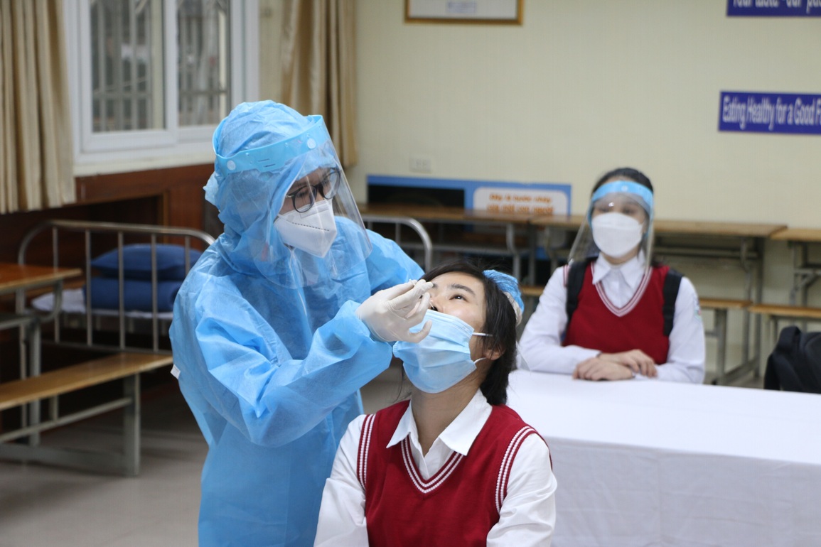 Hà Nội: Diễn tập cho học sinh đi học trực tiếp - 5 Hà Nội: Diễn tập cho học sinh đi học trực tiếp - 5
