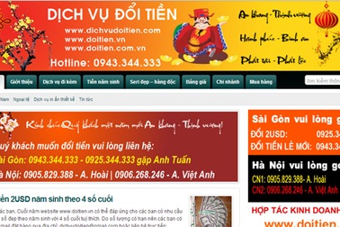 Đổi tiền lẻ dịp tết: Tờ 2 USD giá 3 triệu đồng