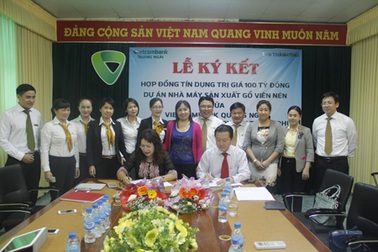 VietcomBank Quảng Ngãi tài trợ 100 tỷ đồng tín dụng cho Dự án sản xuất gỗ viên nén