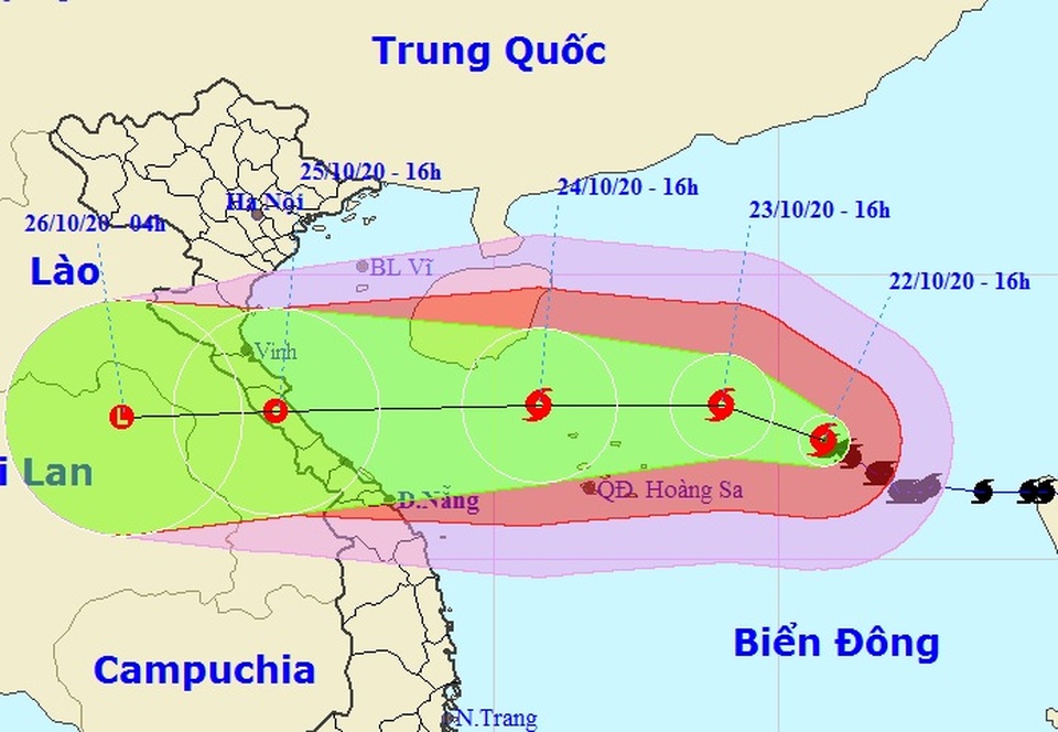 Bão số 8 tăng cường độ, tiến gần quần đảo Hoàng Sa - 1 Bão số 8 tăng cường độ, tiến gần quần đảo Hoàng Sa - 1