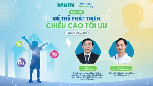 Tọa đàm trực tuyến "Để trẻ phát triển chiều cao tối ưu"