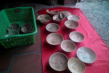 Phát hiện cổ vật thời Lê khi đào móng nhà