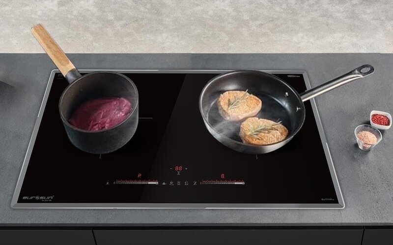 Bếp từ đôi Eurosun T779Pro thiết kế thẩm mỹ, tính năng an toàn