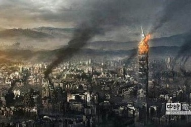 IS đăng ảnh tháp chọc trời của Đài Loan bị thiêu cháy