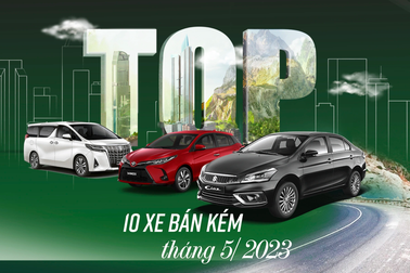 10 ô tô bán chậm tháng 5: Chỉ 1 mẫu xe Mỹ, còn lại toàn xe Nhật