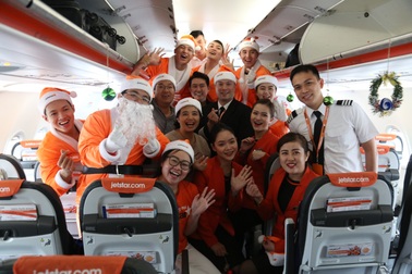 Món quà giáng sinh bất ngờ trên chuyến bay của hãng hàng không Jetstar