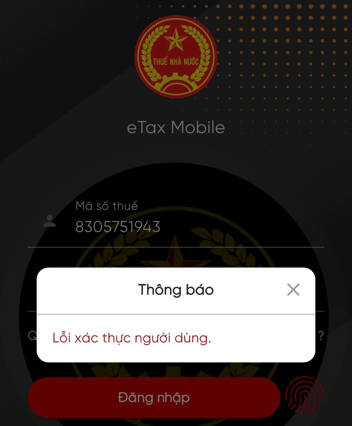 Cách cập nhật mã số thuế và xử lý lỗi khi không thể đăng nhập eTax Mobile - 1 Cách cập nhật mã số thuế và xử lý lỗi khi không thể đăng nhập eTax Mobile - 1