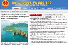 Bộ GD-ĐT công khai thông tin tuyển sinh ĐH, CĐ năm 2015
