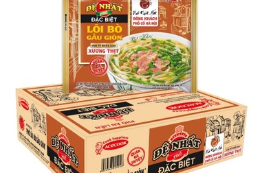 Acecook mang vị phở lõi bò gầu giòn trứ danh đến mọi nhà