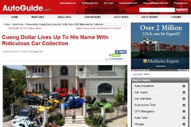 Bộ sưu tập xe của Cường đô-la lên trang ô tô nước ngoài 