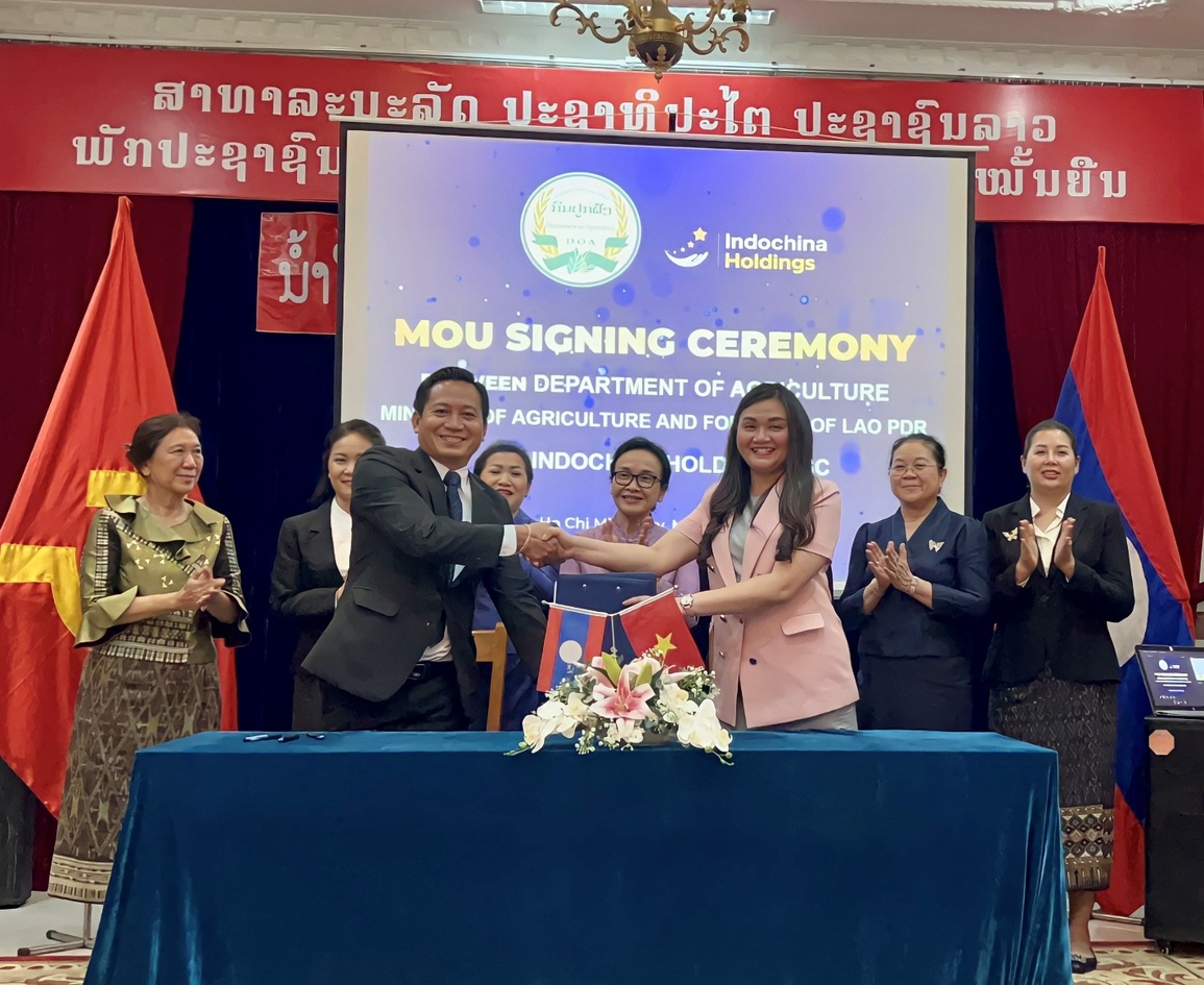 Công ty Indochina Holdings ký kết biên bản ghi nhớ với Vụ Trồng trọt Lào - 3 Công ty Indochina Holdings ký kết biên bản ghi nhớ với Vụ Trồng trọt Lào - 3