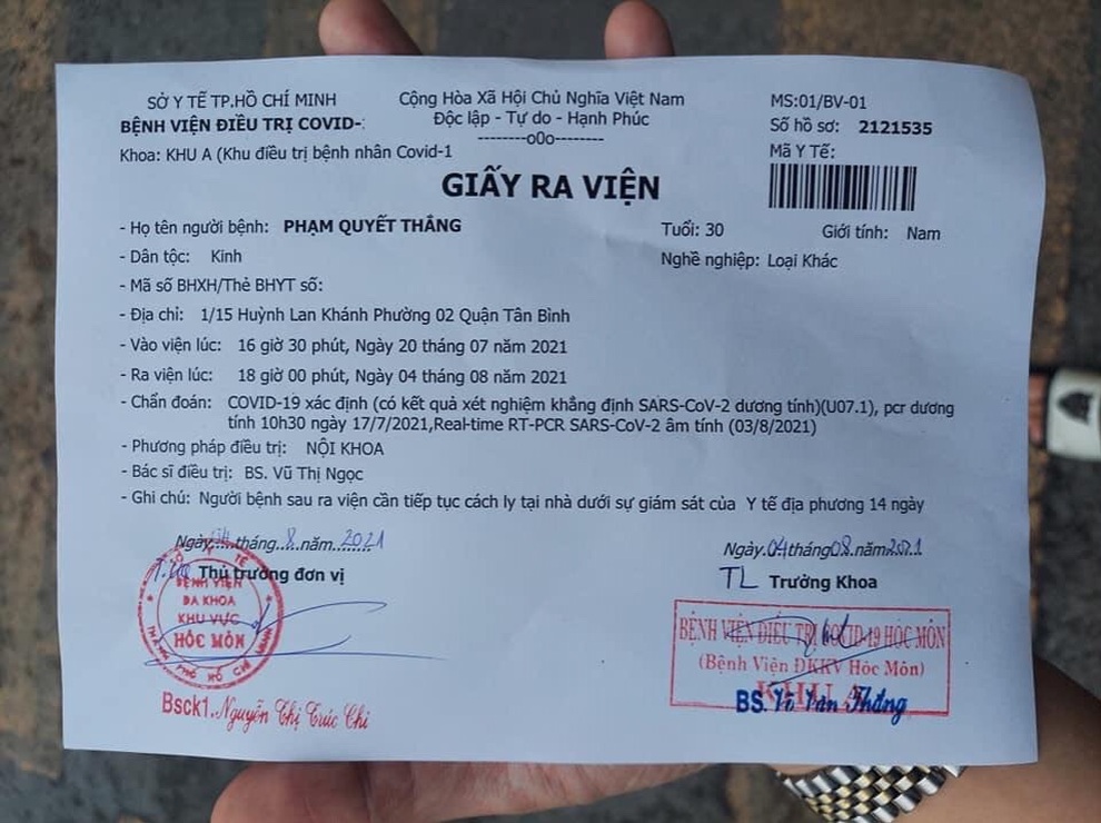 F0 sợ chết chiến thắng Covid-19 sau 24 ngày điều trị - 4