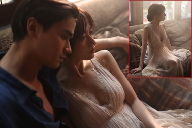 "Bé" Xuân Nghi gây bất ngờ với hình ảnh gợi cảm, tình tứ bên trai Tây