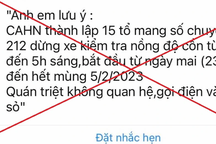 Hà Nội: Bác thông tin "15 tổ công tác kiểm tra nồng độ cồn... không xin xỏ"