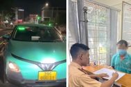 Xử phạt tài xế taxi đi ngược chiều đường Giảng Võ, "thi gan" với ô tô khác