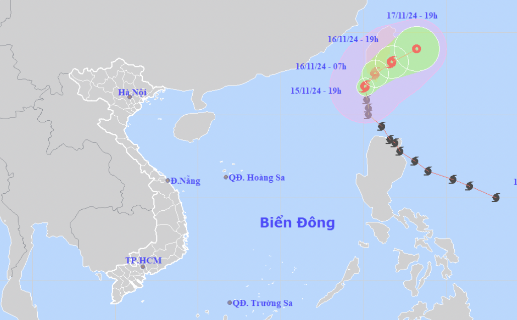 Usagi đột ngột đổi hướng, Biển Đông sắp đón bão Manyi mạnh cấp 15 - 1