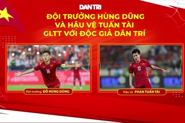 Hùng Dũng, Tuấn Tài giao lưu trực tuyến với độc giả Dân trí